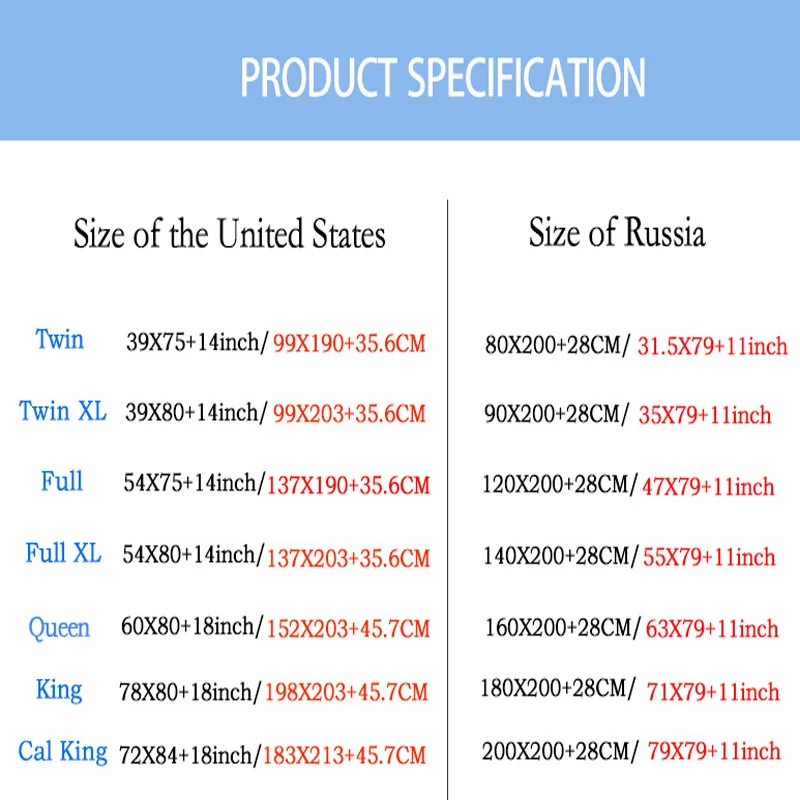 Классический водонепроницаемый наматрасник из 100% полиэстера защитный чехол для