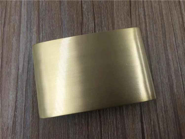 Высококачественная простая гладкая Мужская пряжка для ремня из твердой латуни