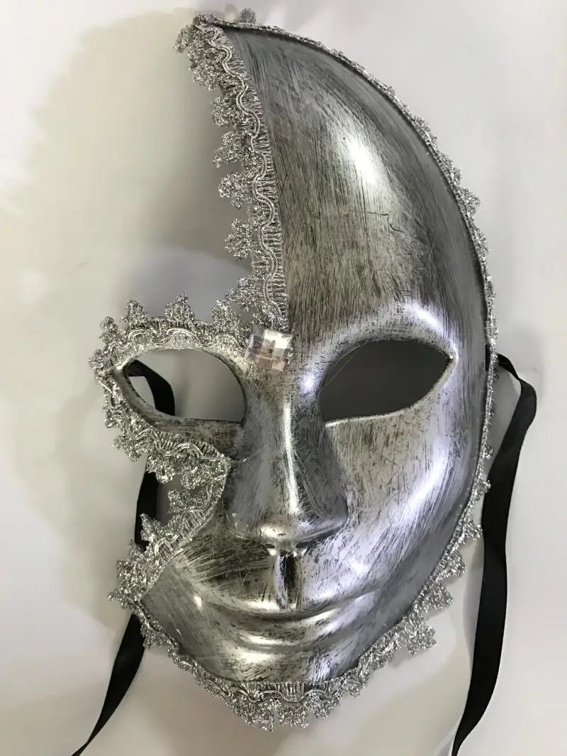 Маска венецианская с перьями и цветами для мужчин женщин вечерняя свадебная на
