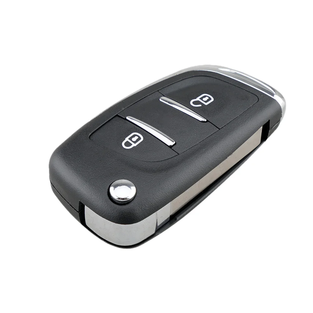 Новый чехол для ключа Peugeot 107 207 307 307S 308 407 607 модифицированный складной с 2 кнопками