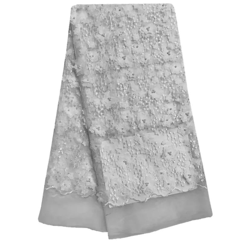 High End 3d Лента Кружевной Ткани Вышитые Аппликация Тюль Сетка Кружева Темно-Синий