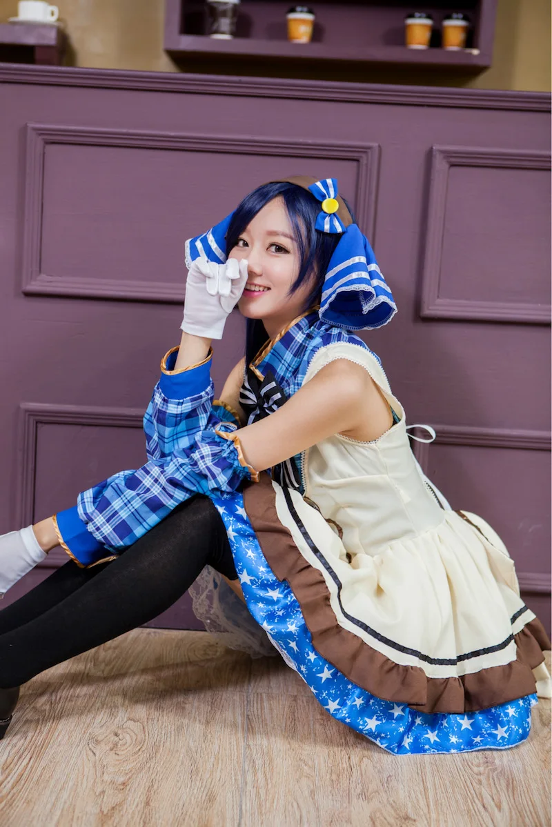 Аниме Костюм для косплея Love Live Lovelive Sonoda Umi модные платья конфетная Униформа