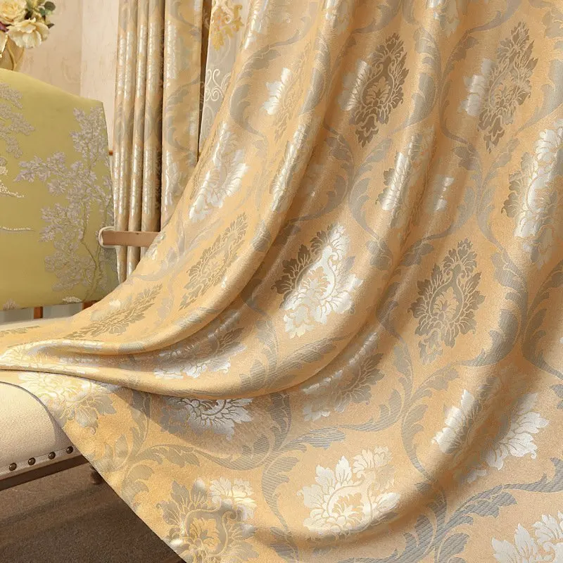 Cloth 01 Европейские Роскошные жаккардовые шторы для гостиной, жаккардовые затемненные шторы для спальни, геометрический тюль для окна отеля* 30 - Цвет: Cloth 01