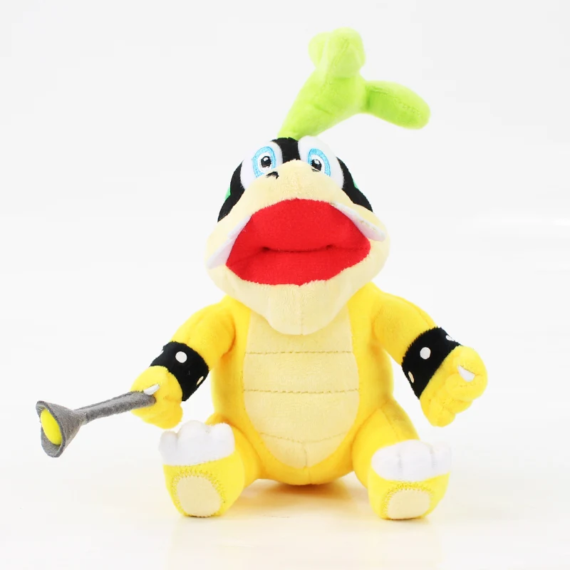 14-40 см Koopa плюшевые игрушки из мультфильмов Боузер кукла маленький Бадди Super Mario Bros Луиджи Йоши Венди Ларри булочка Pom Охотники за привидениями - Цвет: Jr. Iggy