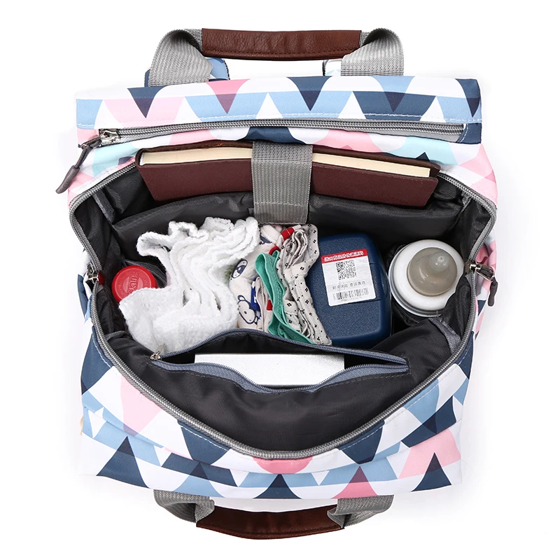 Large capacity maternity diaper bag baby care diaper bag backpack baby travel backpack handbag fashion