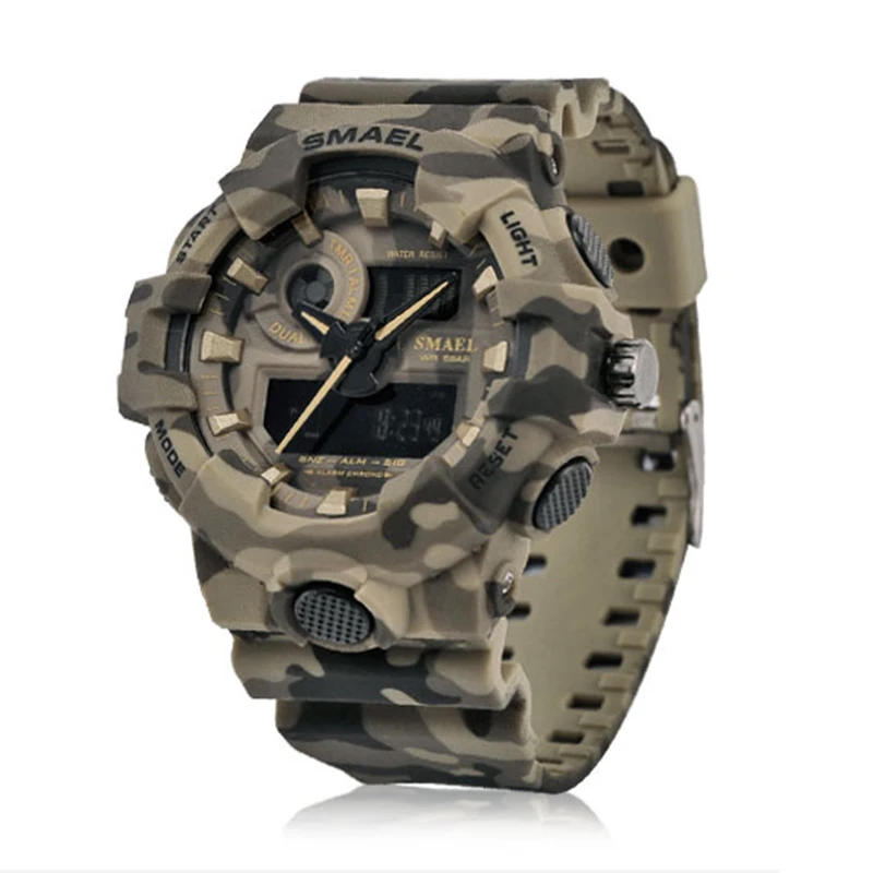 

New Fashion Sport Digital Watch Men Quartz Led Dual Display Waterproof WristWatch Wrist Army Male Relogio Masculino Hodinky 33