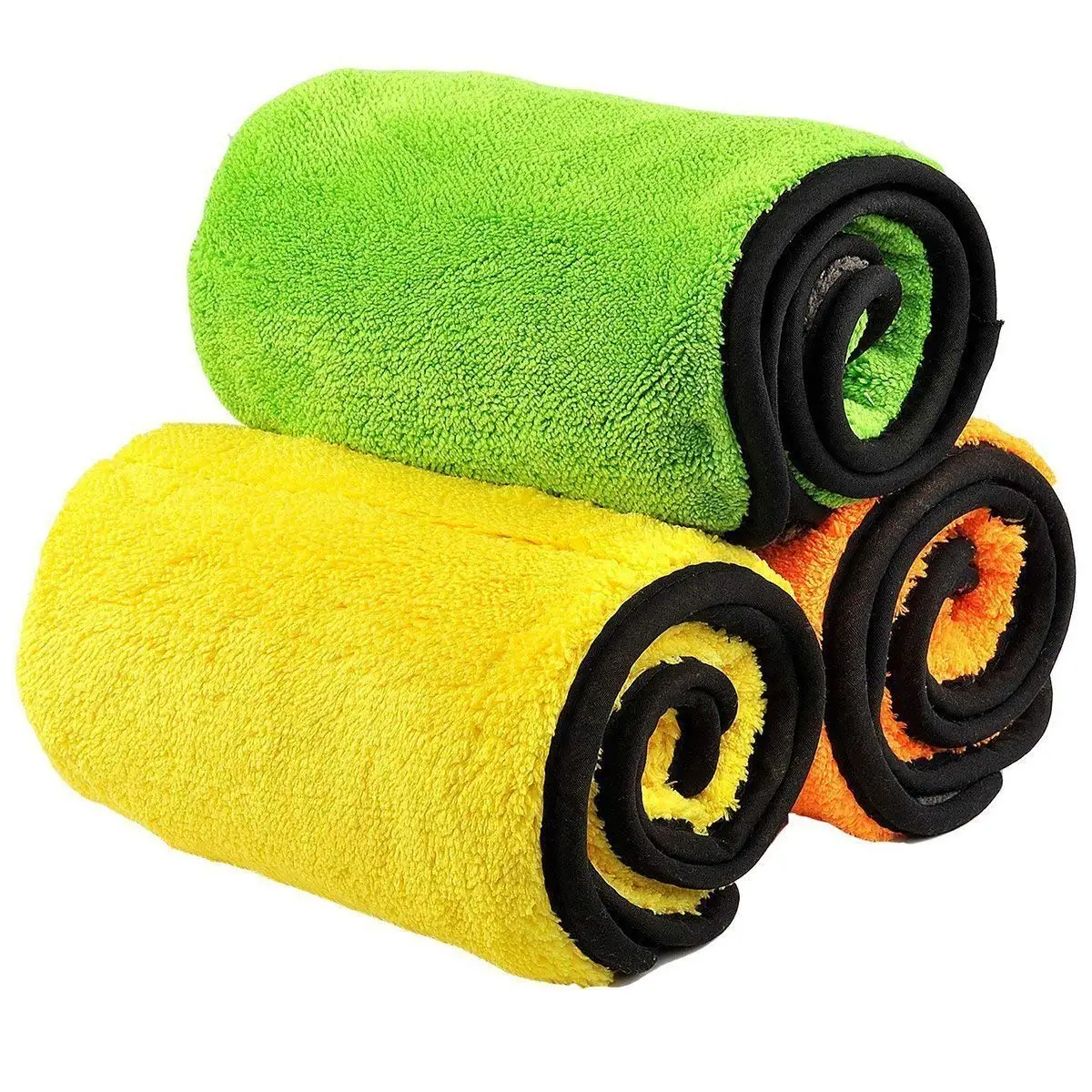 Car Drying Towel Dual Layer Ultra-Thick Microfiber Polishing Waxing Cleaning Cloth and | Автомобили и мотоциклы