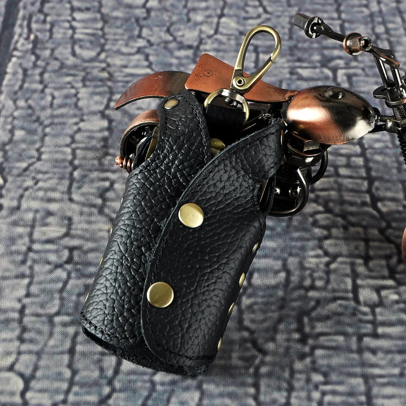 Мужской брелок из натуральной кожи Norbinus автомобильный держатель для ключей