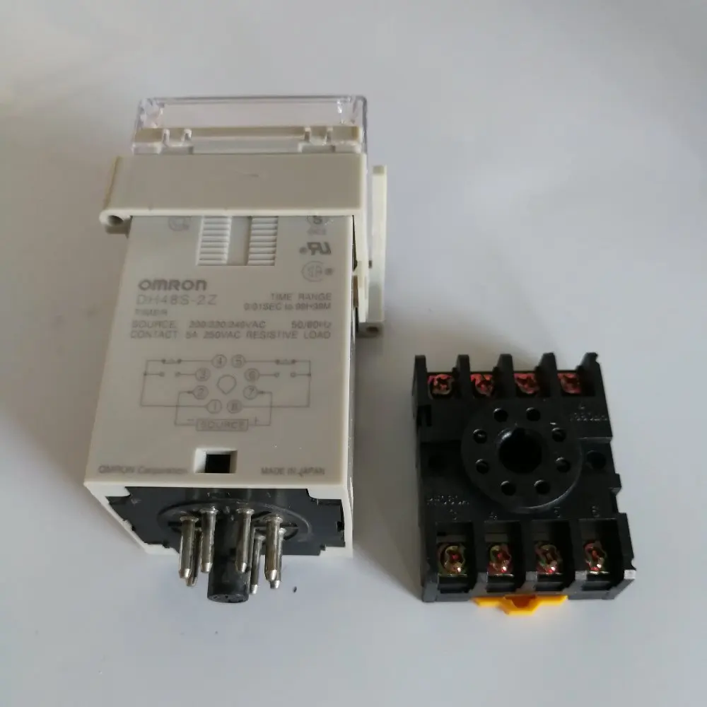 Высококачественное реле времени OMRON DH48S 2Z Цифровое 0 01 с 99до 99М задержки цоколем в