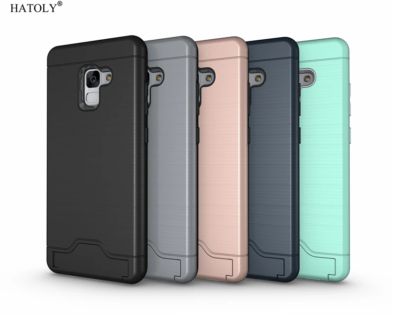 HATOLY для samsung Galaxy A8 плюс 2018 чехол A730f Броня Мягкие TPU Силиконовый Футляр с держатель