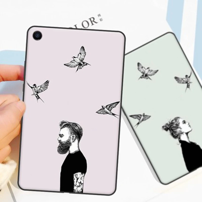 

2pcs For xiaomi mi Pad 4 plus case cover cartoon Soft shell For xiaomi mi Pad 4plus case back cases miPad 4plus 4 plus coque