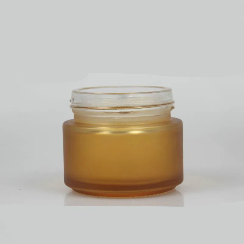 10 шт. коричневый Стекло пустой многоразового косметический крем Jar хранения бутылки контейнер бутылку Jar косметический контейнер плесень Amber 100 г