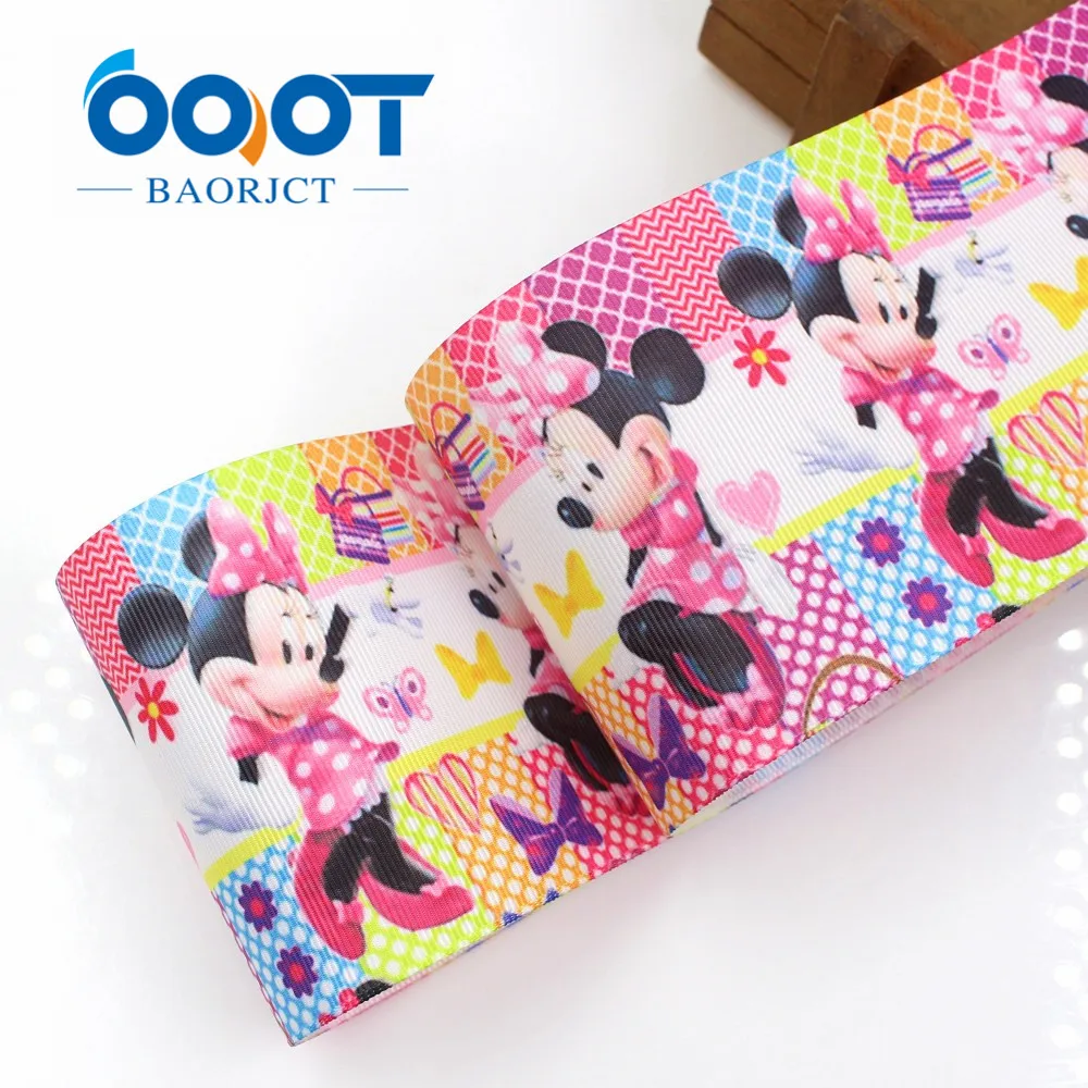 OOOT BAORJCT G 18925 1210 75 мм 10 ярдов Мультяшные ленты термопечать grosgrain Подарочная