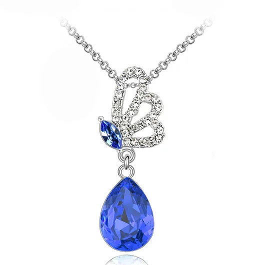 Женское ожерелье с подвеской в виде бабочки и крыла ангела|accessories brand|accessories