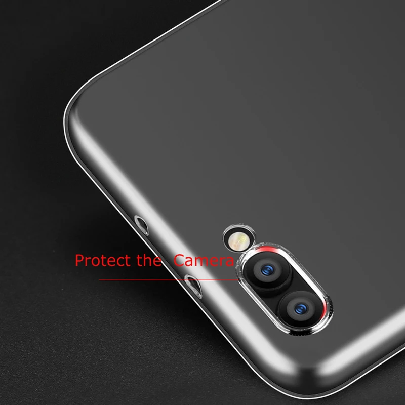 Ультратонкий прозрачный силиконовый чехол Esobest HD для Huawei Y6 prime 2018 из ТПУ мягкая