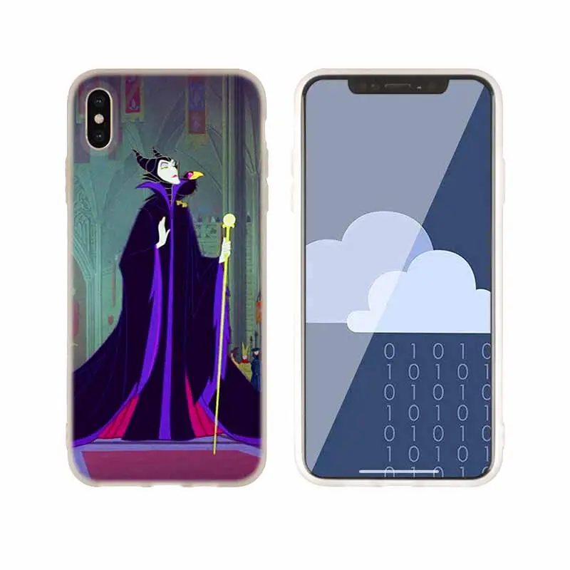 as the picture 13 Чехол для телефона s силиконовый мягкий чехол для iPhone 11 Pro X XS Max XR 6 6S 7 8 Plus 5 4S SE Maleficent Спящая красавица чехол принцессы - Цвет: as the picture 13