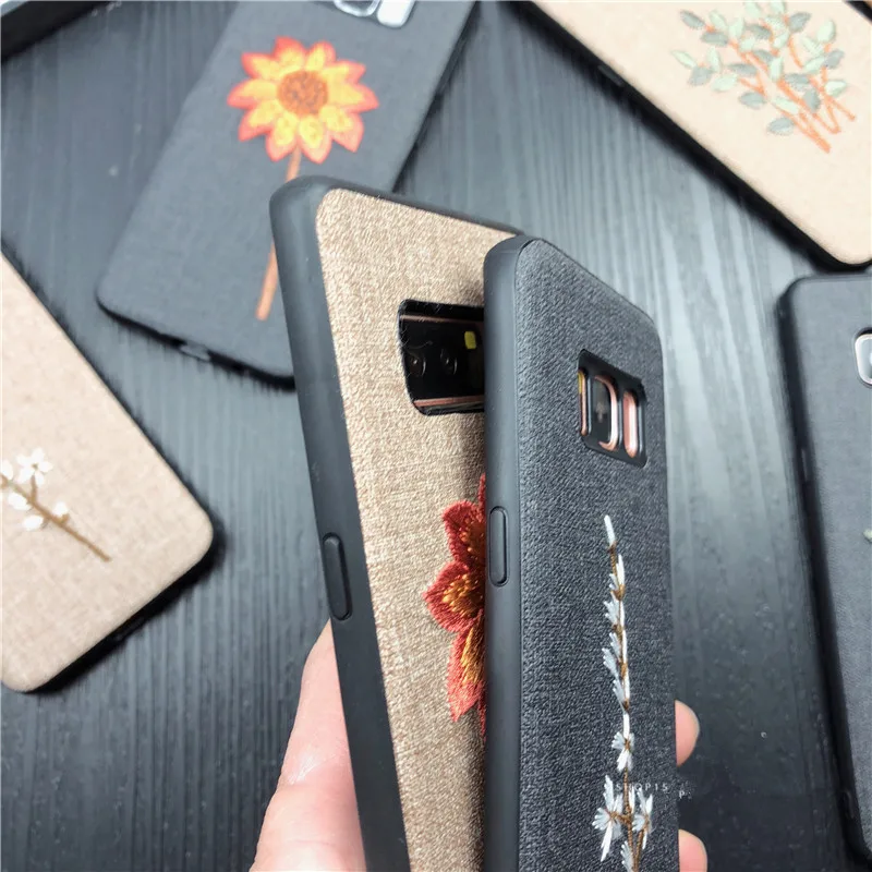 Чехол IMIDO с 3D вышивкой для телефона IPhone 6 7 8 Plus X XR XS чехол цветочным рисунком