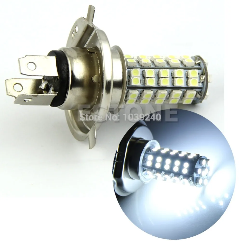 New H4 3528 68-SMD LED 6500K 310 Lumen White Fog Light Bulb Headlight Car DC 12V | Автомобили и мотоциклы