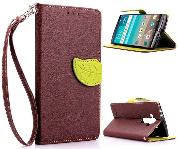 Slim livre de style PU cuir flip cas Housse etui coque case cover telephone couvercle For LG G4 Case smartphone |