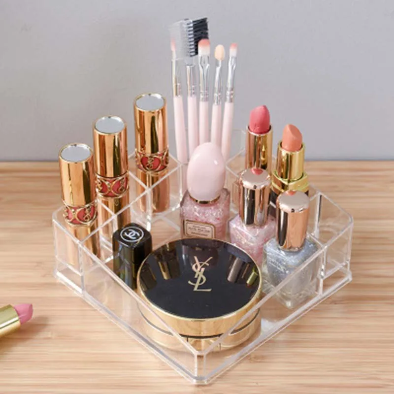 Косметический ящик для хранения органайзер Настольный акриловый чехол макияжа