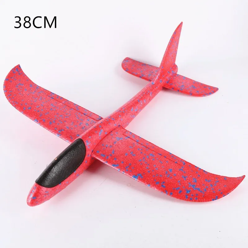 38CM Red 48 см ручной запуск метательный планер EPP пена модель аэроплана Летающий планер самолет игрушка для детей на открытом воздухе летающий планер игрушки самолет - Цвет: 38CM Red