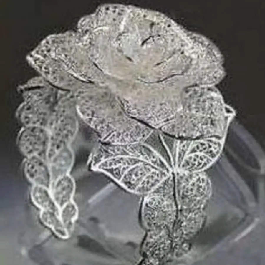 Хит продаж новинка Бесплатная доставка красивый Цветущий розовый Miao Серебряный