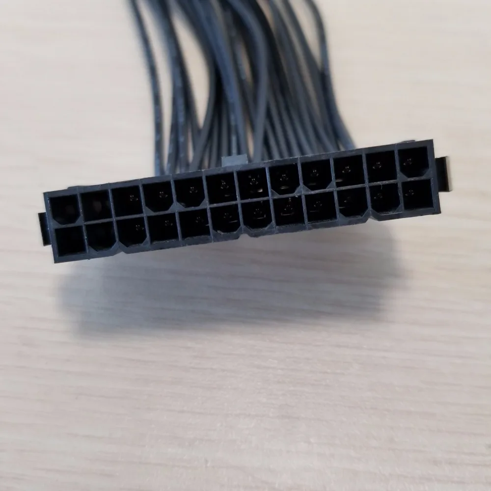 Блок питания ATX 24Pin к 20Pin гнездо мужчине адаптер конвертер 18AWG 10 см для ПК