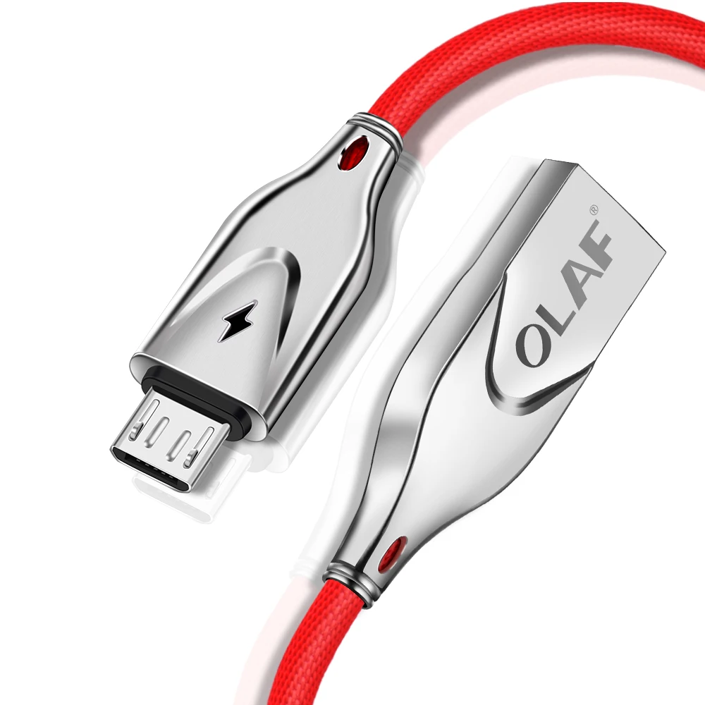 Олаф 3D цинк 2.3A микро USB кабель Быстрая зарядка USB кабель для передачи данных для samsung Xiaomi Tablet Android шнур Microusb кабель для зарядного устройства
