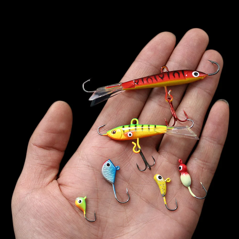 26 шт./компл. льда рыболовный крючок подледная рыбалка джиг для доставки прикорма и оснастки Судак зимние рыболовный крючок искусственные Плавание Портативный 1,1g-18 г