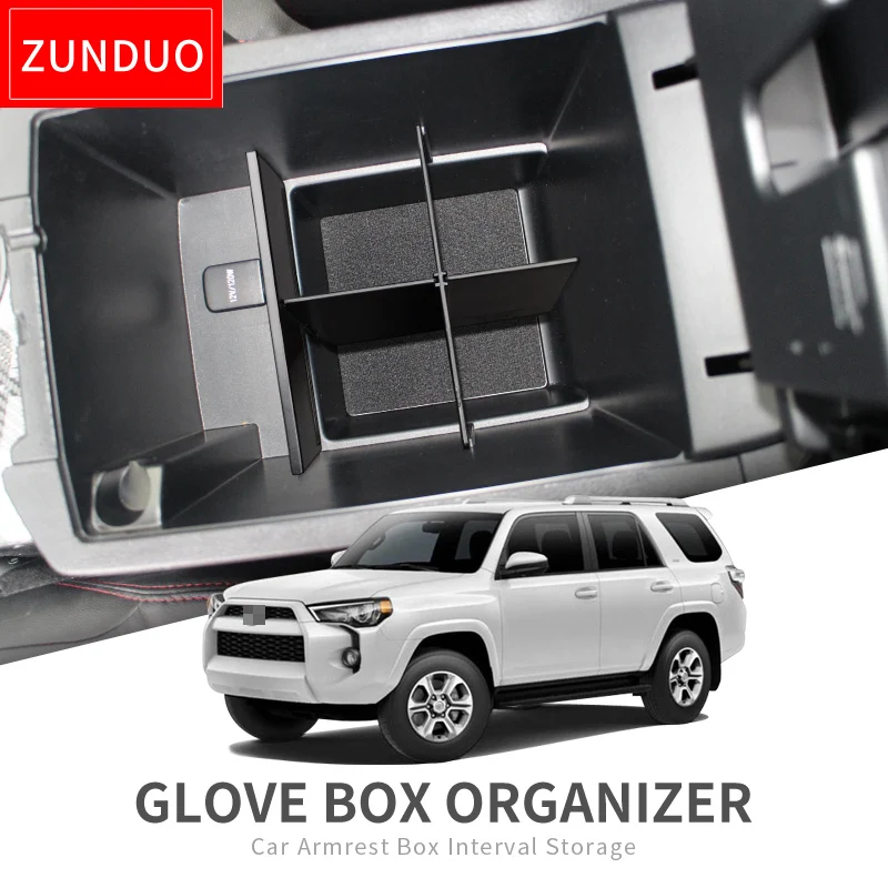 

ZUNDUO Car Central Console Armrest Box Interval Storage For Toyota 4RUNNER Storage Tidying Box Central Separator Container