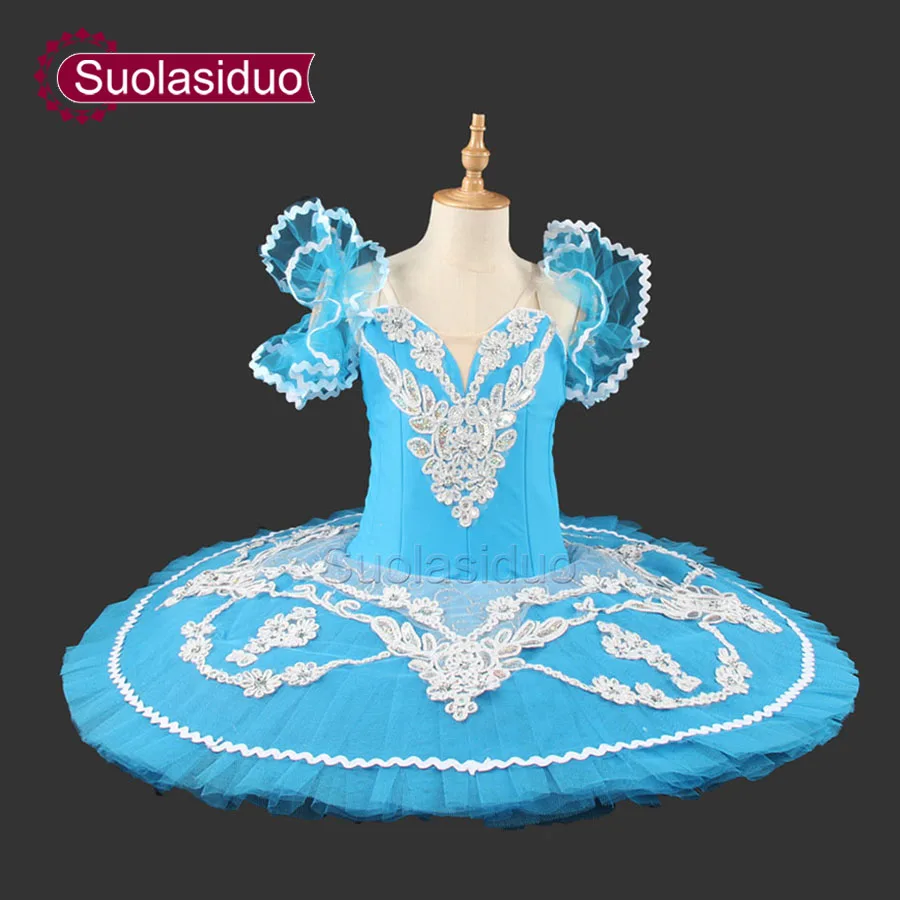 

Hot Sale Blue Bird Professional Tutu Nutcracker Ballet Costume Girls Pancake Classical YAGP Competition Tutu SD0005