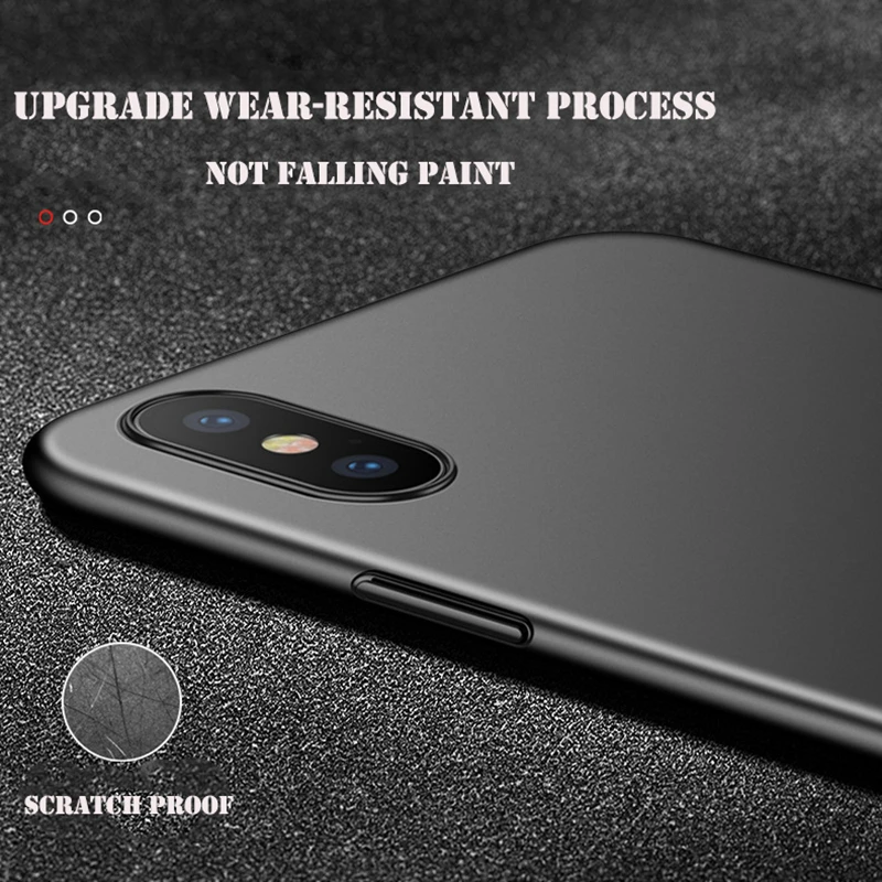 Guties ультра тонкий жесткий ПК чехол для телефона iPhone 6 6S 7 8 Plus матовый простой iPhone7 X