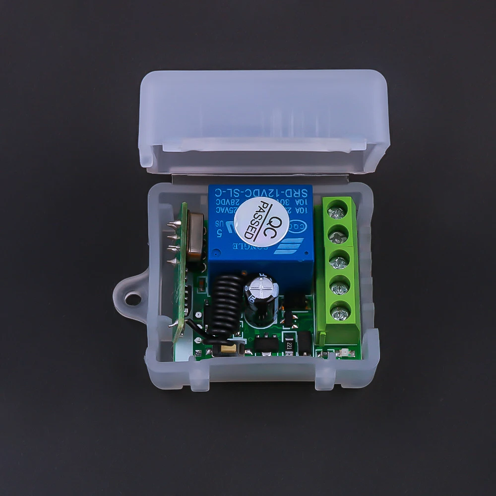 

AC 220V 10A 1CH RF 433MHz Wireless Remote Control Switch Receiver fit for 433.92mhz 433mhz coply Remote controller