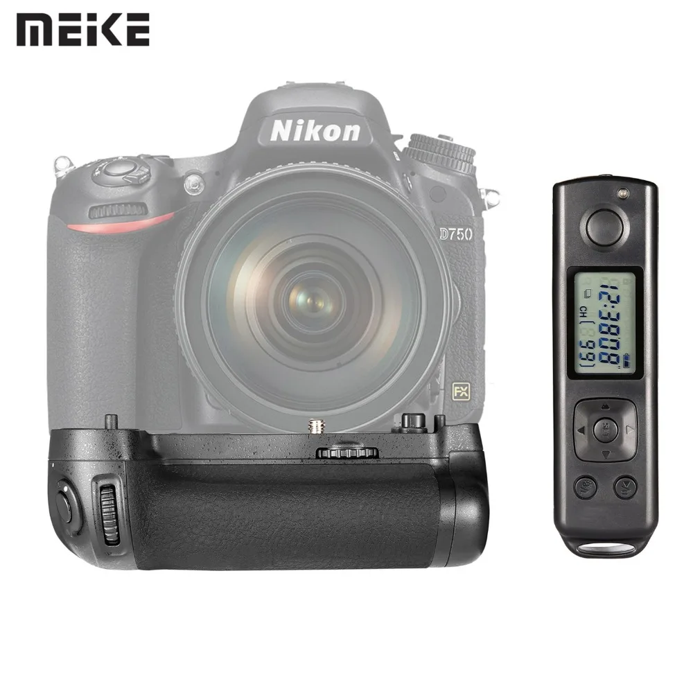 EACHSHOT MK DR750 Встроенная беспроводная Батарейная ручка 2 4g для Nikon D750|Батарейные