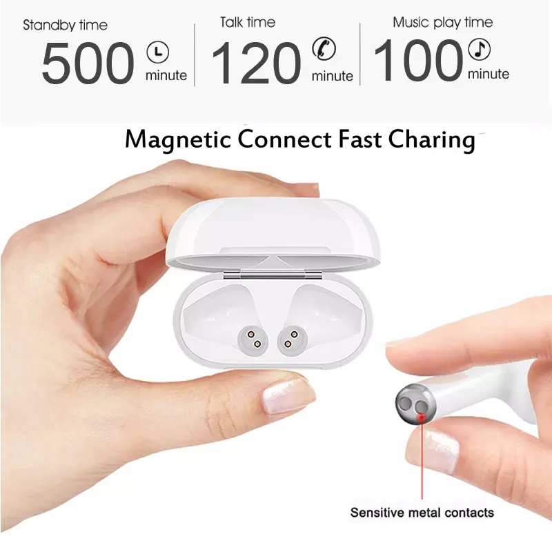 SunQi I9S TWS беспроводные наушники Bluetooth гарнитура стерео невидимые наушники-капли с