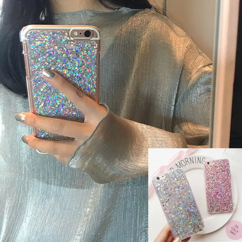 Fashion Bling Sparkle Glitter Soft Case For iPhone 5S SE X 8 7 6 6S Plus Samsung S9 S8 S7 Note8 A3 A5 A7 J3 J5 J7 2017 |