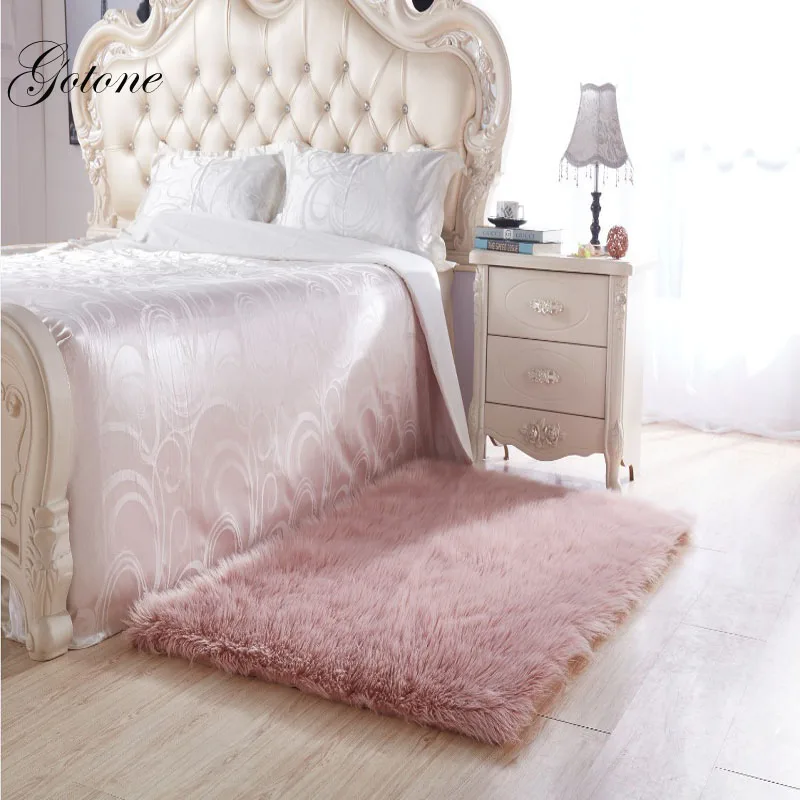 

Soft Modern Faux Sheepskin Shaggy Carpet multicolour Warm Hairy Silky Children Play Rugs and Carpets for Living Room Kids Room