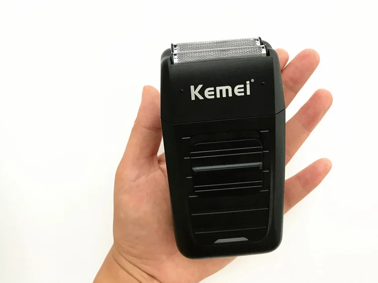Kemei KM-1102 Аккумуляторная Беспроводная Бритва для мужчин лезвие возвратно-поступательное Бритва для бороды Уход за лицом Многофункциональный сильный триммер