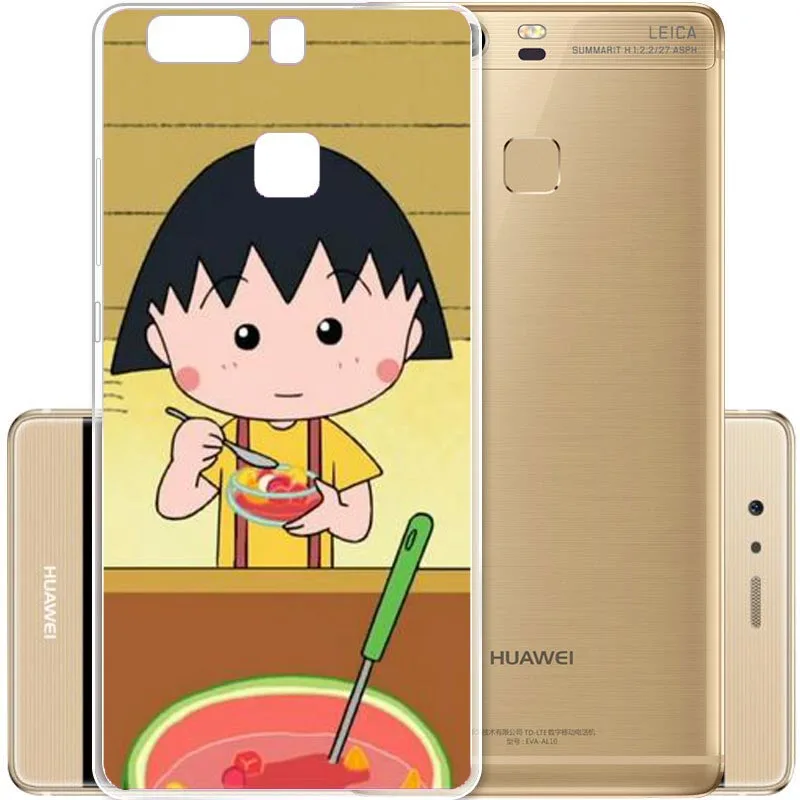 Мягкий чехол для Huawei P8 P9 P10 P20LITE 2017 P8L P10Plus Sakura Momoko Chibi Maruko Chan гибкий ТПУ