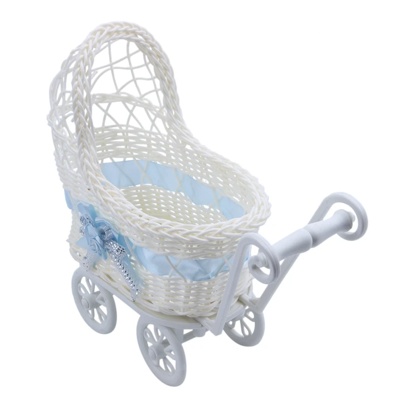 Плетеная корзина для детской коляски Цветочная ваза органайзер хранения детских