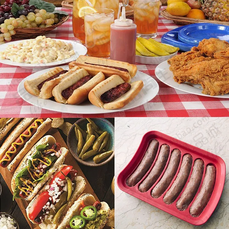 Силиконовая форма для домашней хот-доги DIY Форма жарки колбасы коробка торта