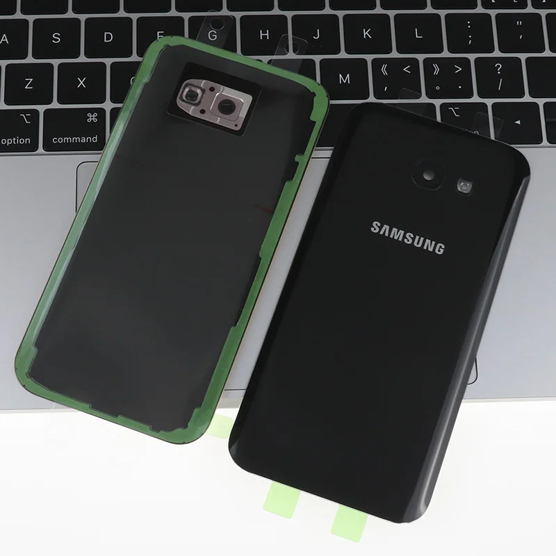 samsung Galaxy A5 A520, задняя крышка корпуса, чехол, стекло, задняя крышка батареи, Замена для samsung Galaxy A520F - Цвет: A520 Black