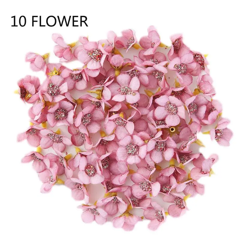 10Pcs/Set 2cm Multicolor Mini Artificial Daisy Flower Heads Sunflower For Wreath DIY Scrapbooking Wedding Party Decoration
