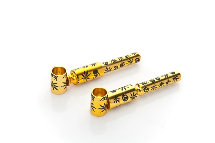 2 шт. мини батарея креативная курительная трубка портативные металлические