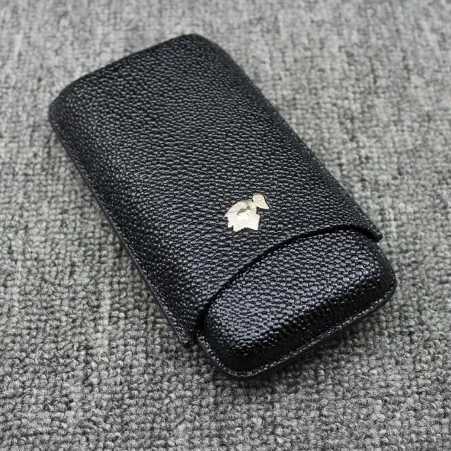 COHIBA Croco тисненая кожа держатель для сигар Humidor 3 трубки портативный дорожный