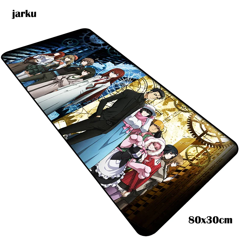 size 800x300x3mm Steins Gate коврики 800x300x3 мм инди-поп игровой коврик для мыши и клавиатура Коврик для мыши с изображением властная ноутбук аксессуары для геймеров padmouse коврик - Цвет: size 800x300x3mm