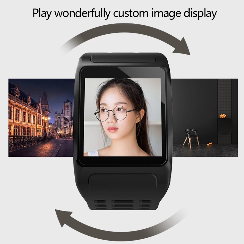 ALANGDUO Z01 Смарт часы OLED цветной экран изображение дисплей монитор сердечного ритма