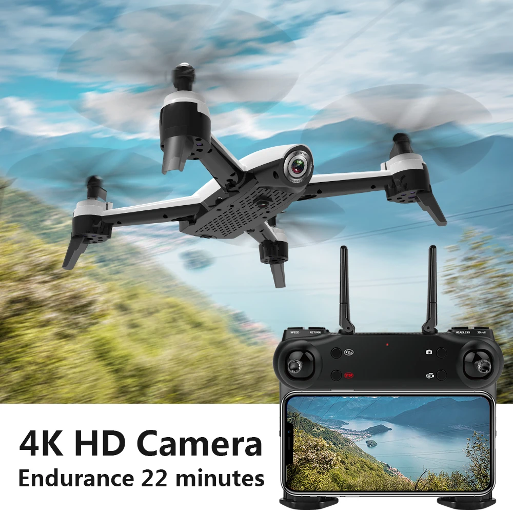 SG106 WiFi FPV RC Дрон 4K камера 1080P HD Двойная видео оптический поток Квадрокоптер