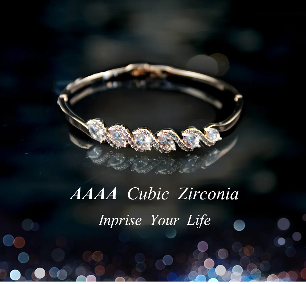 Женский браслет с кубическим инкрустация цирконием MADALENA модный WZ00181