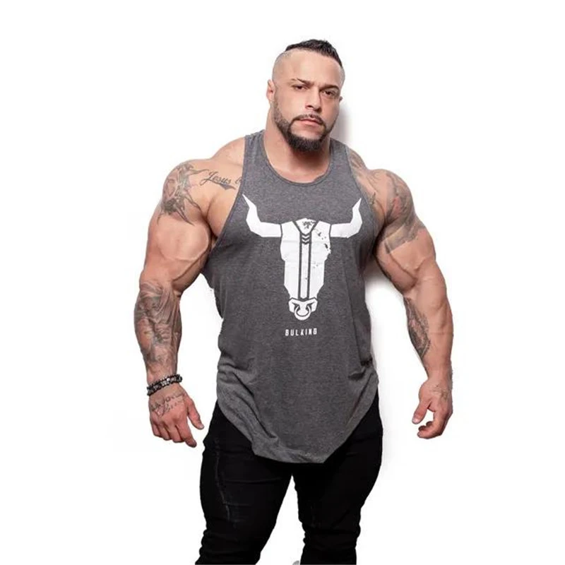 

Summer New 2019 Brand Bodybuilding Stringer Tank Tops Men Fitness Singlets Gyms Clothing Mens Sleeveless Shirt Vest